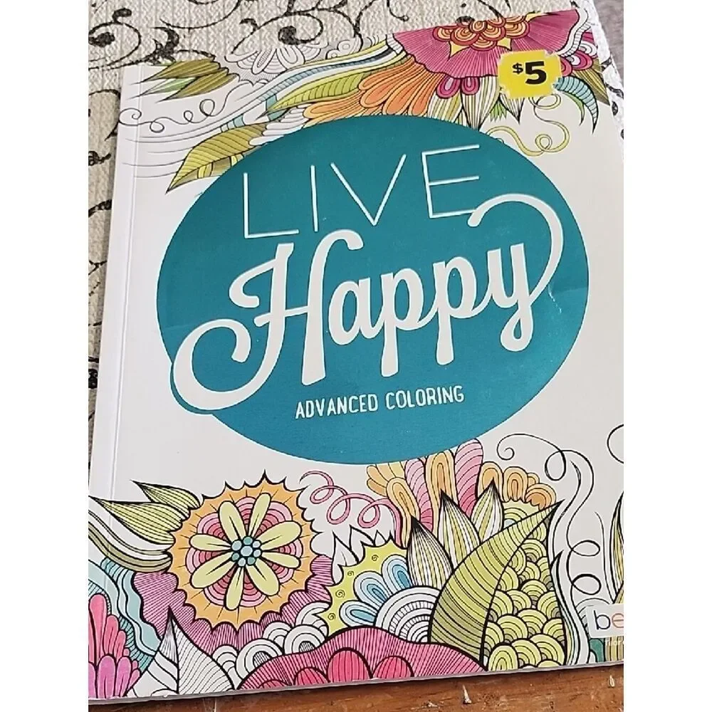 Live Happy / Amazing Grace Advanced Coloring Books